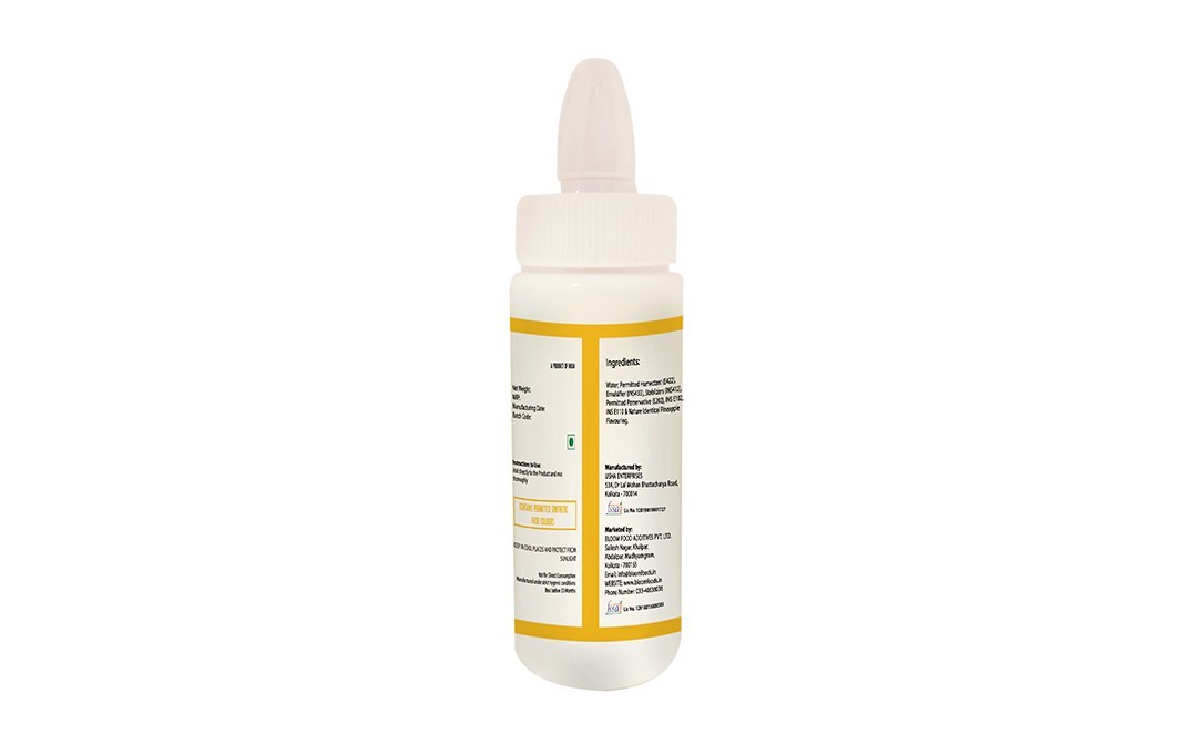 Bloom Pineapple Liquid Flavoured Colours   Plastic Bottle  500 millilitre